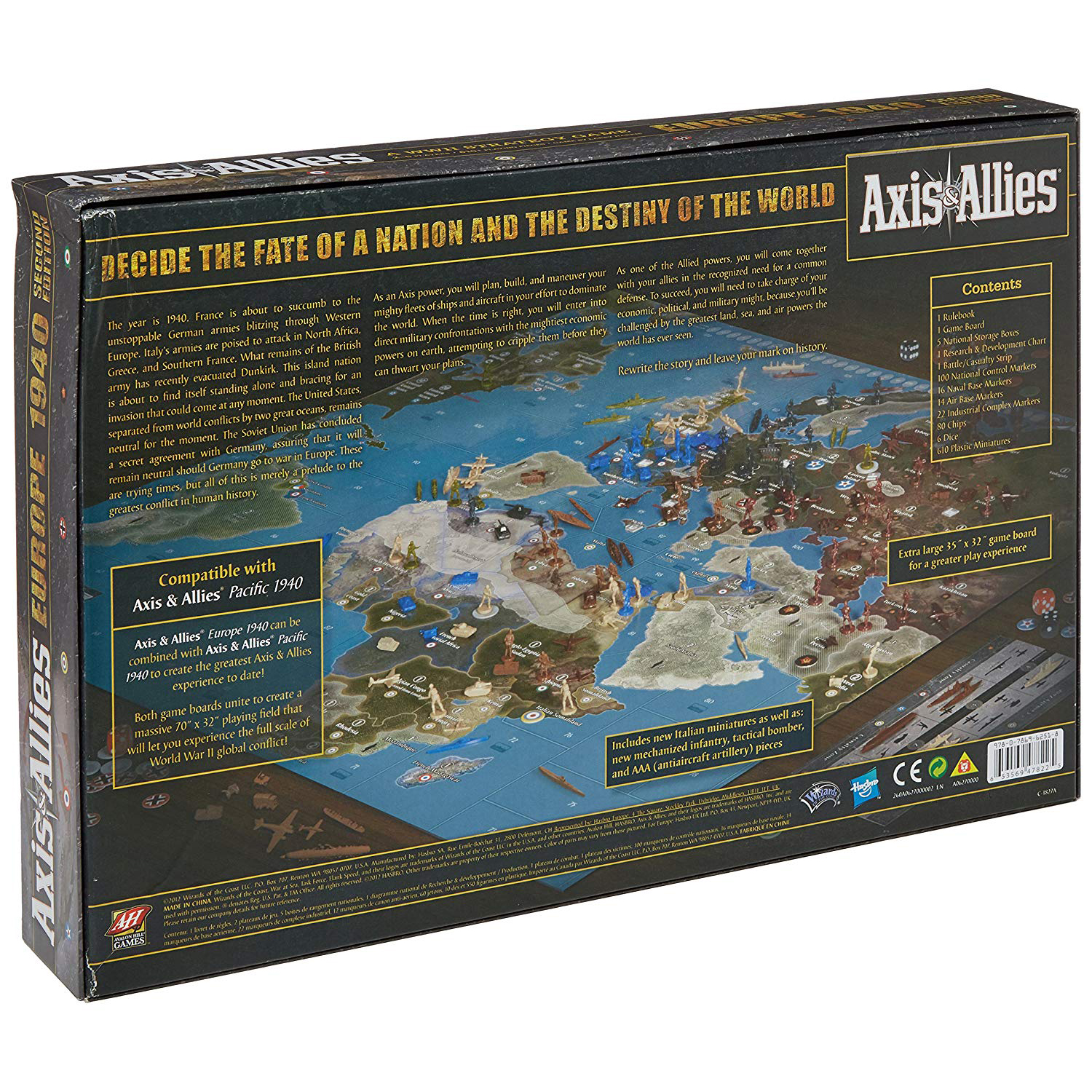 Axis e Allies 1941 Segunda Guerra Mundial Jogo de Tabuleiro no