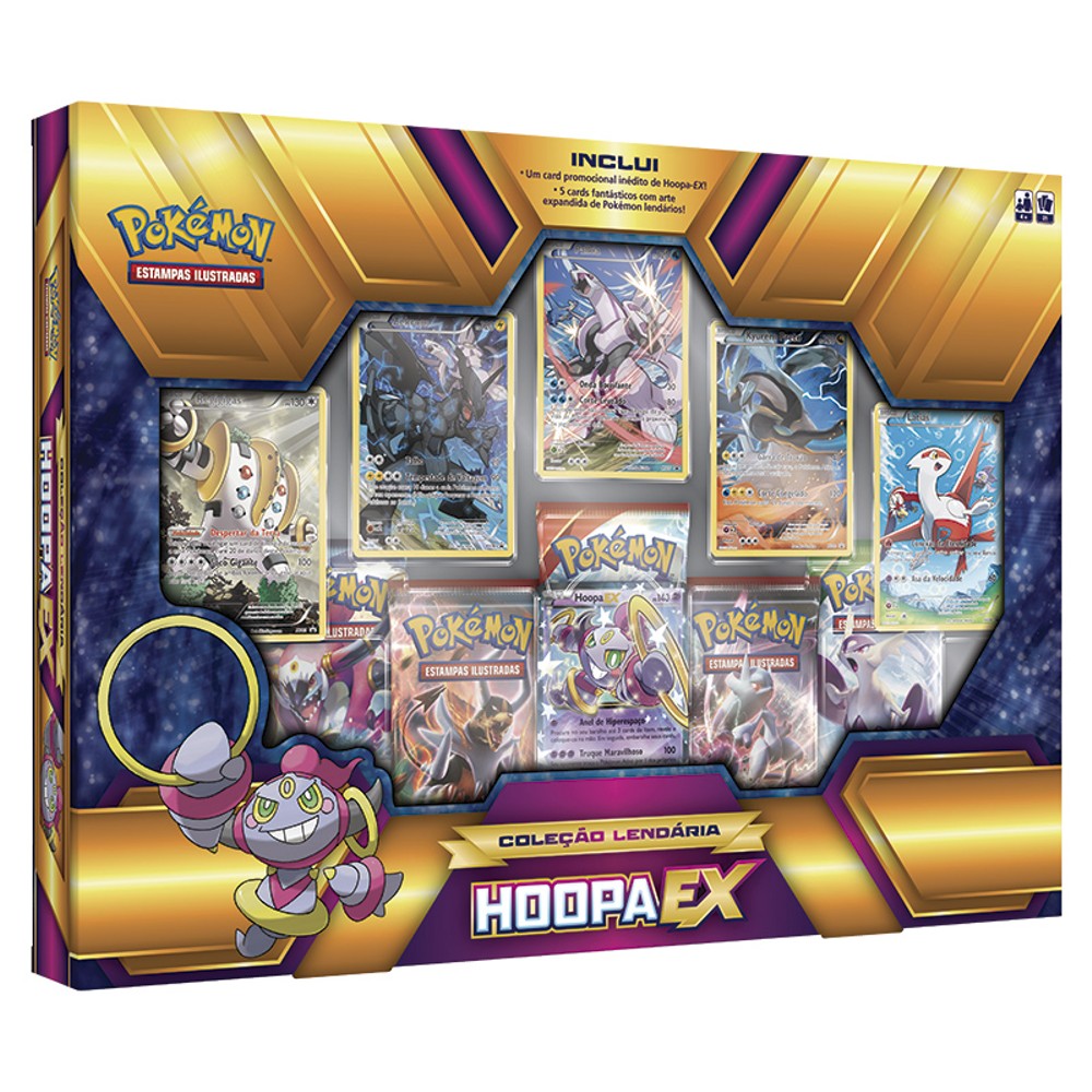 POKEMON BOX COLEÇÃO LENDÁRIA HOOPA-EX, Pokemon em Promoção