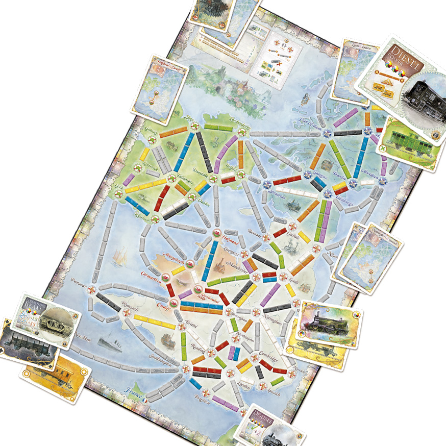 Ticket to Ride Expansão Reino Unido e Pensilvânia - Galápagos Jogos