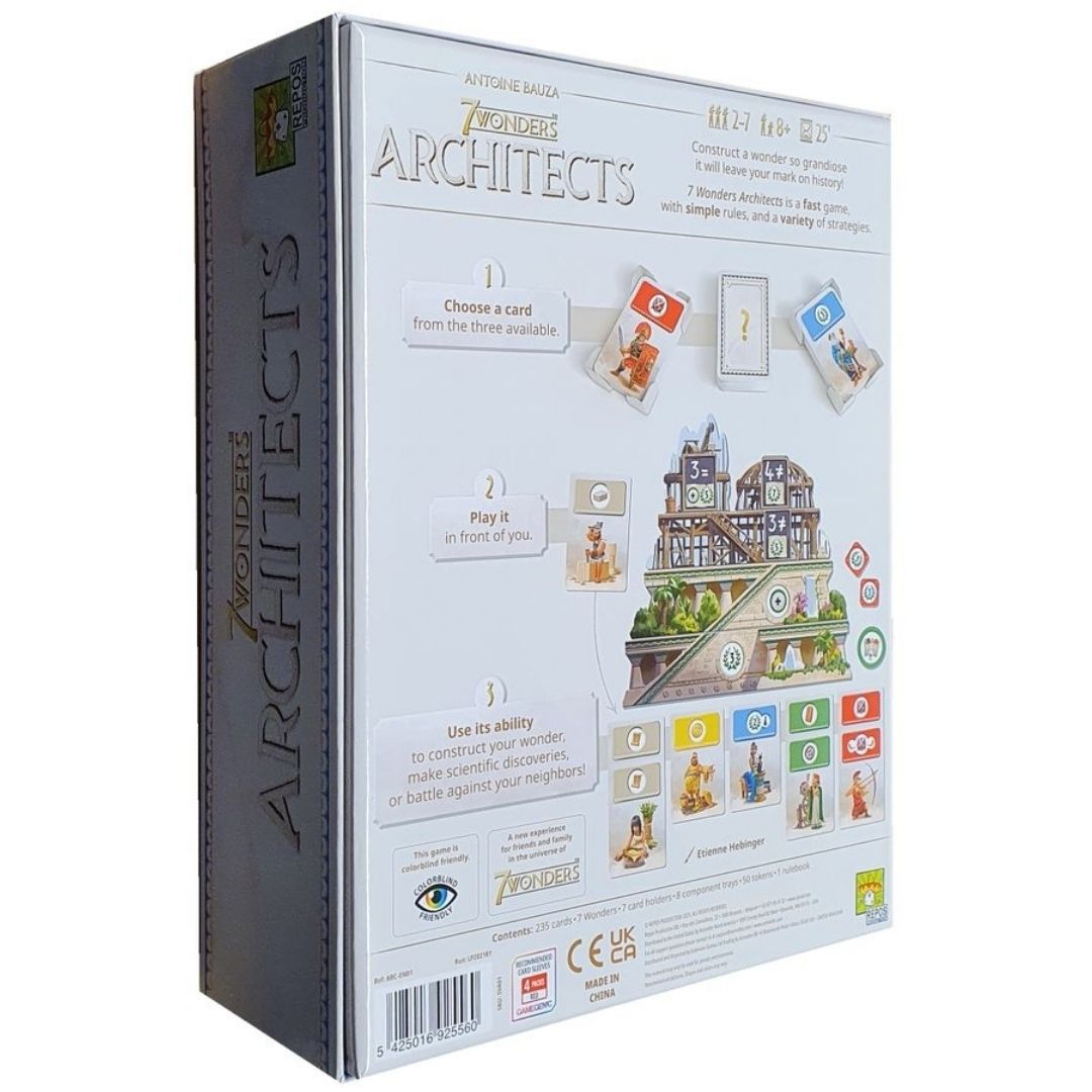 Place Games 7 Wonders Arquitetos Jogo de Cartas Galapagos 7WO301