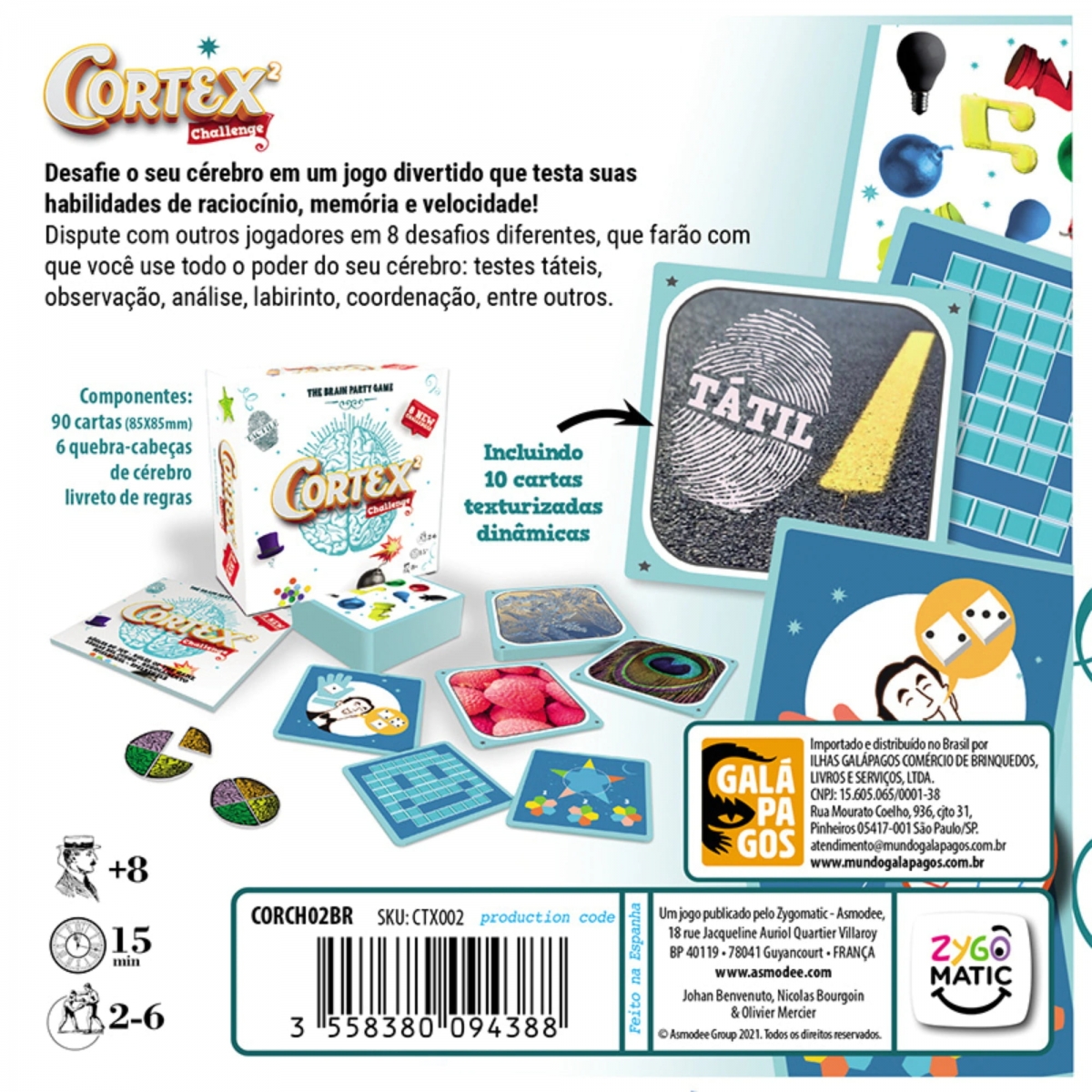 CORTEX 2 CHALLENGE | Gálapagos Jogos | Paladins Games Store