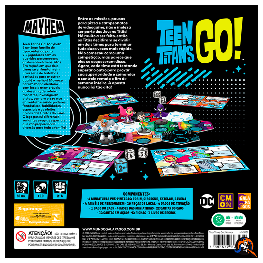 Teste de curiosidades de Teen Titans Go!, Jogos Teen Titans Go!