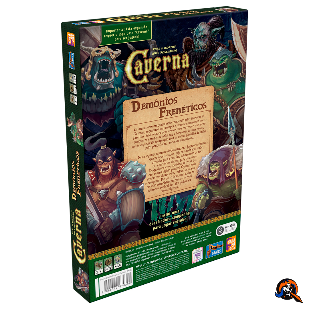 Expansão Caverna: Demônios Frenéticos - Bravo Jogos