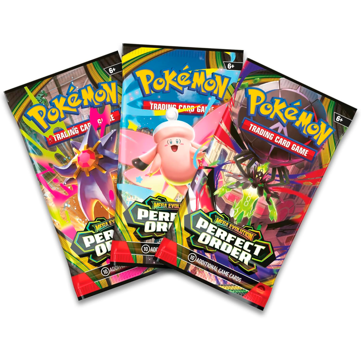 POKEMON MEGA EVOLUTION - PERFECT ORDER - TRIPLO PACK - INGLÊS