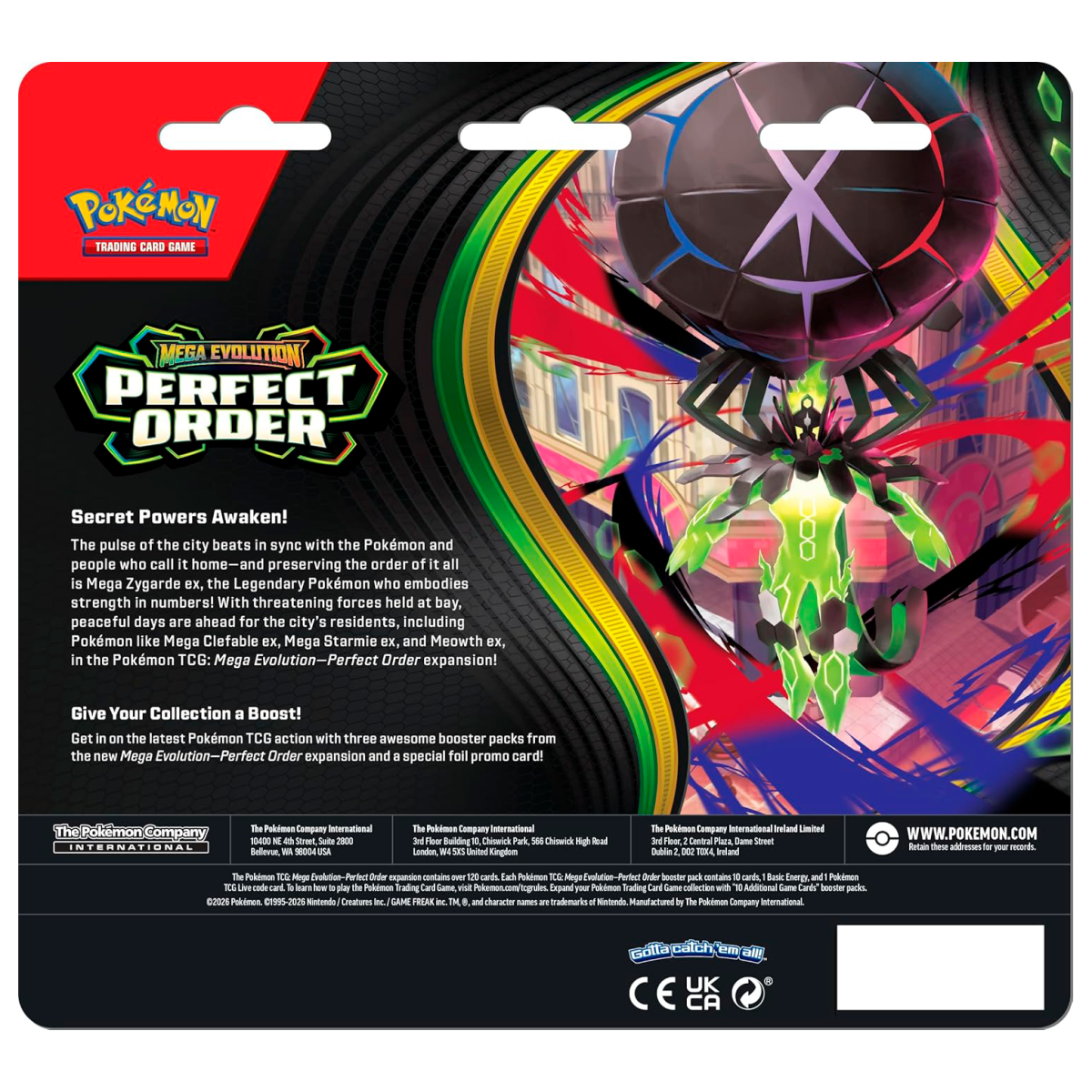 POKEMON MEGA EVOLUTION - PERFECT ORDER - TRIPLO PACK - INGLÊS