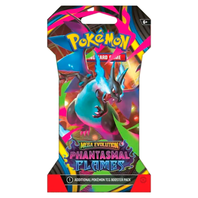 海外版POKÉMON MEGA EVOLUTION PHANTASMAL FLE POKEMON MEGA EVOLUTION - PHANTASMAL FLAMES - SLEEVED BOOSTER