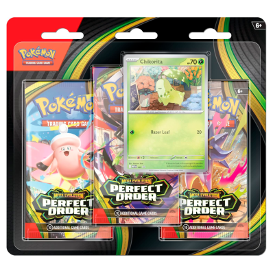 POKEMON MEGA EVOLUTION - PERFECT ORDER - TRIPLO PACK - INGLÊS