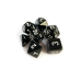 DADOS CENTRAL RPG OPACO PRETO E BRANCO